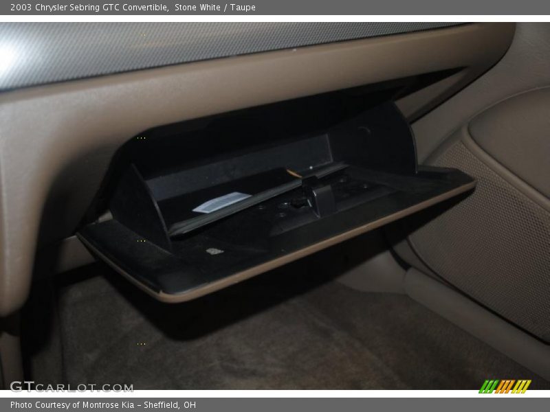 Stone White / Taupe 2003 Chrysler Sebring GTC Convertible