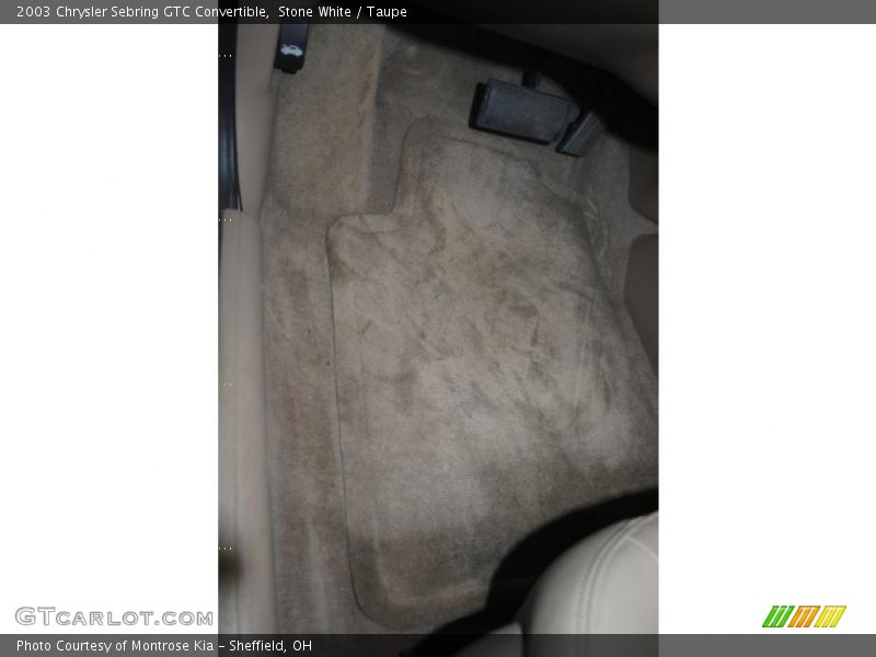 Stone White / Taupe 2003 Chrysler Sebring GTC Convertible