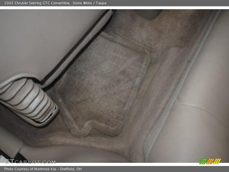 Stone White / Taupe 2003 Chrysler Sebring GTC Convertible