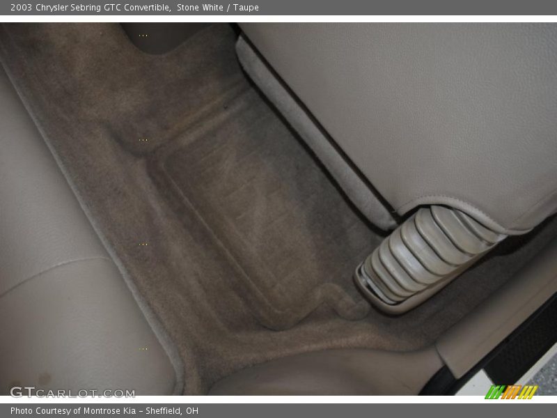 Stone White / Taupe 2003 Chrysler Sebring GTC Convertible