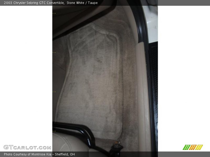 Stone White / Taupe 2003 Chrysler Sebring GTC Convertible