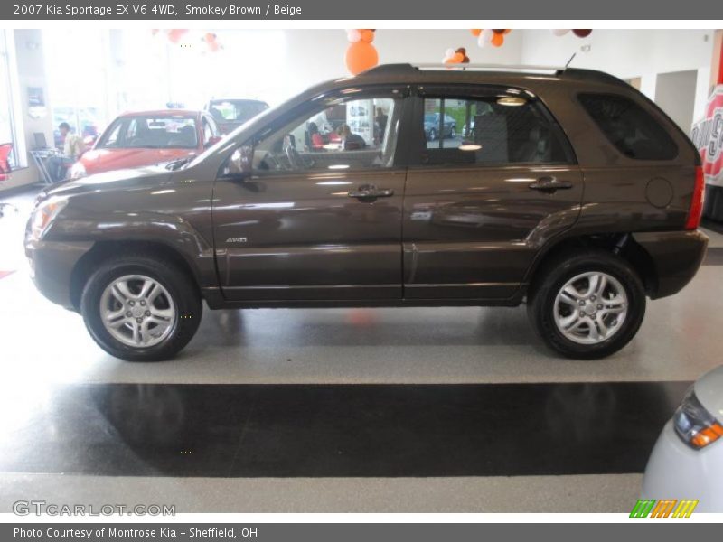 Smokey Brown / Beige 2007 Kia Sportage EX V6 4WD