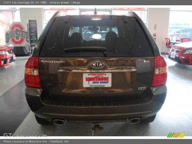 Smokey Brown / Beige 2007 Kia Sportage EX V6 4WD