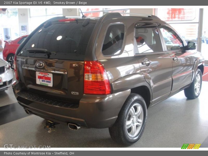 Smokey Brown / Beige 2007 Kia Sportage EX V6 4WD