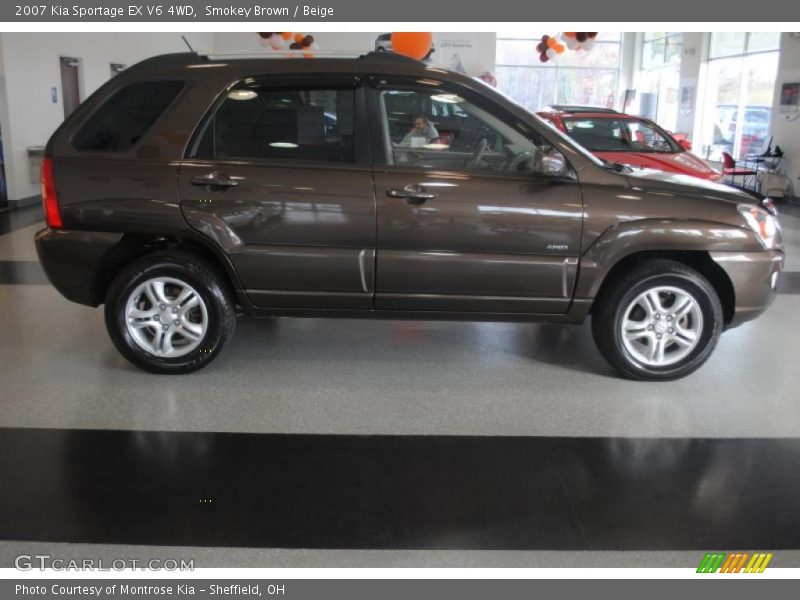 Smokey Brown / Beige 2007 Kia Sportage EX V6 4WD