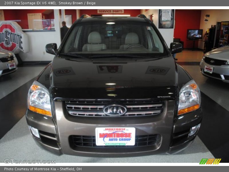 Smokey Brown / Beige 2007 Kia Sportage EX V6 4WD