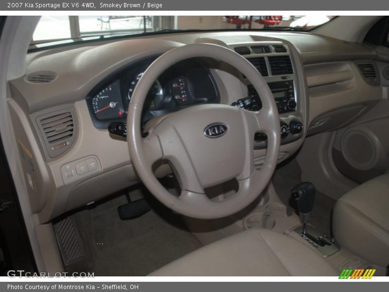 Smokey Brown / Beige 2007 Kia Sportage EX V6 4WD