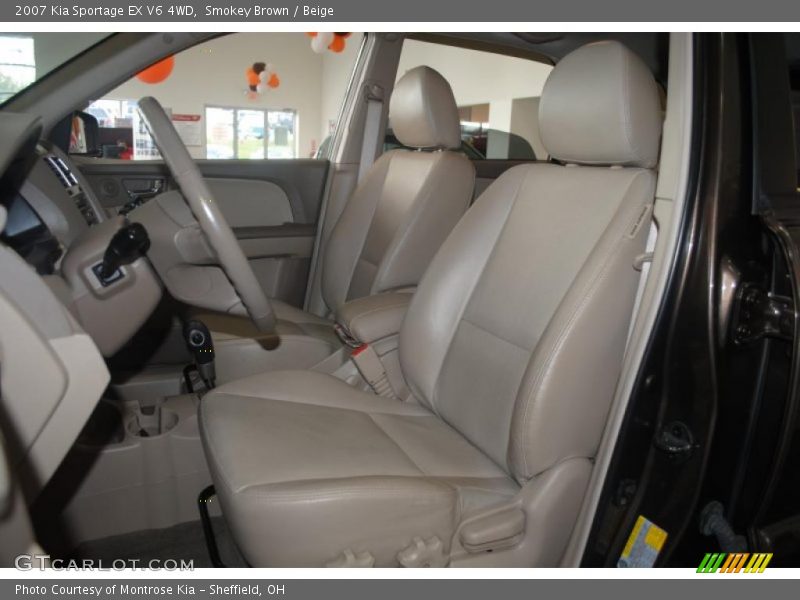 Smokey Brown / Beige 2007 Kia Sportage EX V6 4WD