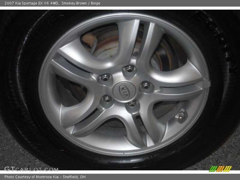 Smokey Brown / Beige 2007 Kia Sportage EX V6 4WD