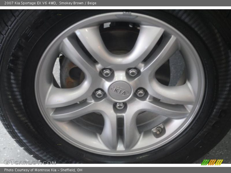 Smokey Brown / Beige 2007 Kia Sportage EX V6 4WD