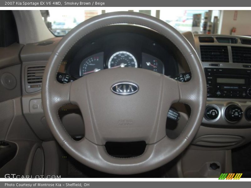 Smokey Brown / Beige 2007 Kia Sportage EX V6 4WD