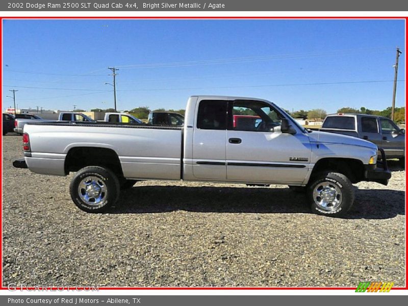 Bright Silver Metallic / Agate 2002 Dodge Ram 2500 SLT Quad Cab 4x4