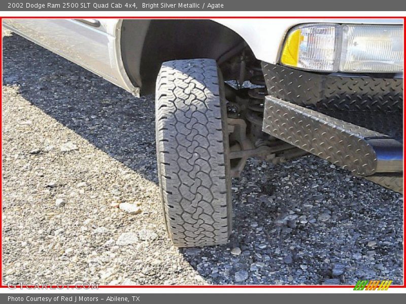 Bright Silver Metallic / Agate 2002 Dodge Ram 2500 SLT Quad Cab 4x4