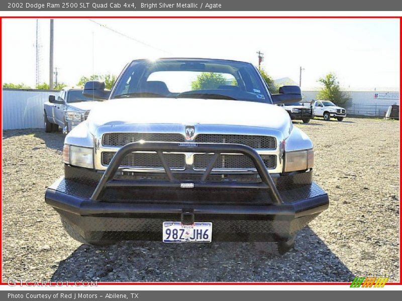 Bright Silver Metallic / Agate 2002 Dodge Ram 2500 SLT Quad Cab 4x4
