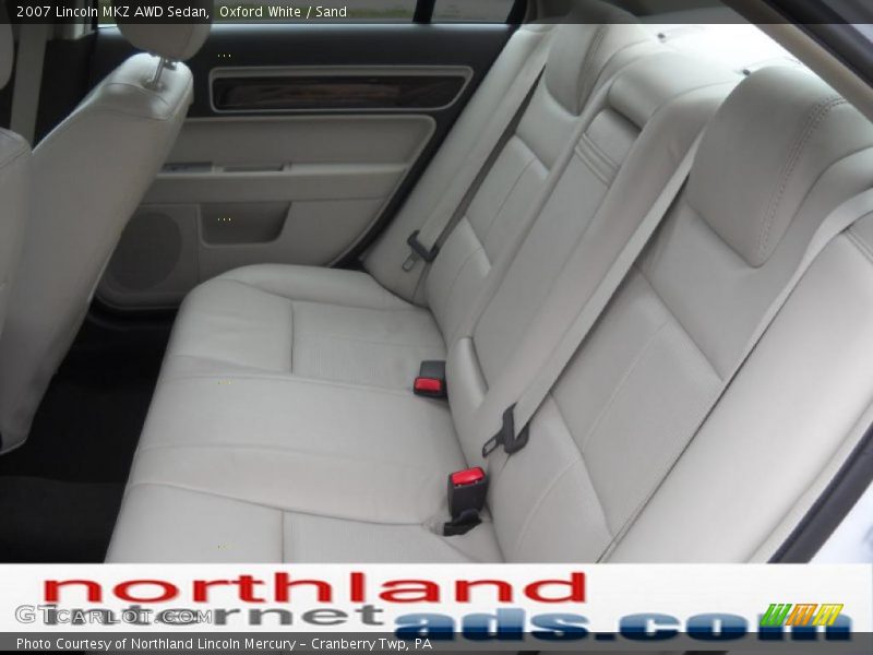 Oxford White / Sand 2007 Lincoln MKZ AWD Sedan