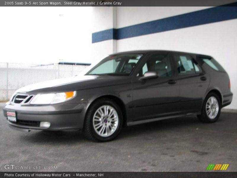 Steel Gray Metallic / Granite Gray 2005 Saab 9-5 Arc Sport Wagon