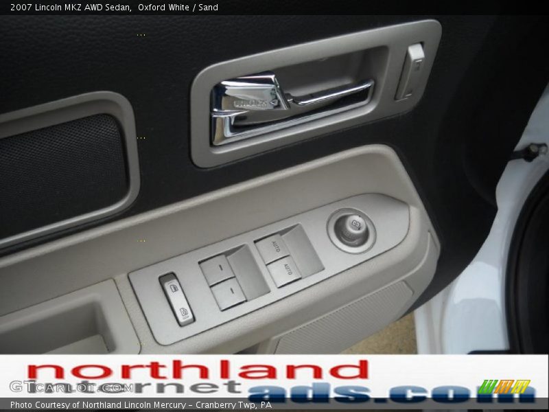 Oxford White / Sand 2007 Lincoln MKZ AWD Sedan