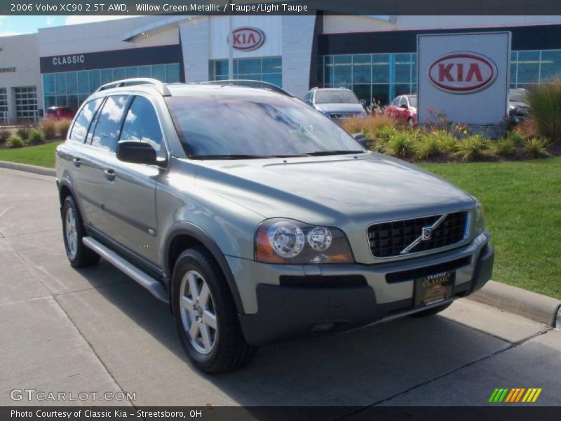 Willow Green Metallic / Taupe/Light Taupe 2006 Volvo XC90 2.5T AWD