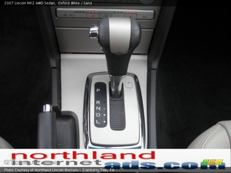 Oxford White / Sand 2007 Lincoln MKZ AWD Sedan