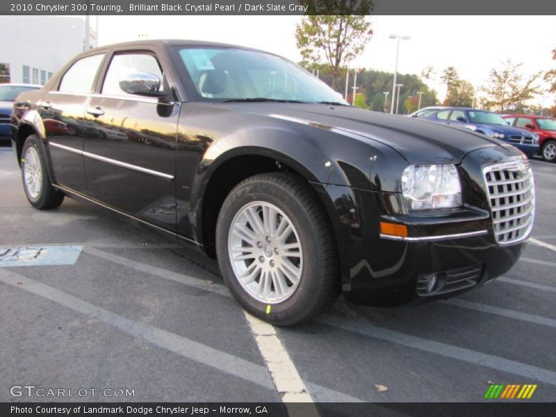 Brilliant Black Crystal Pearl / Dark Slate Gray 2010 Chrysler 300 Touring