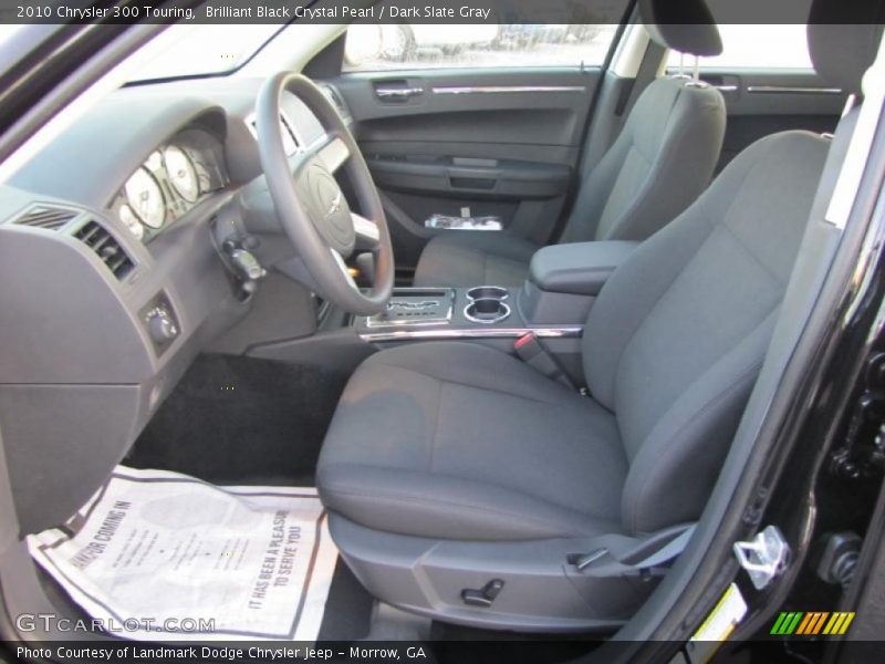 Brilliant Black Crystal Pearl / Dark Slate Gray 2010 Chrysler 300 Touring