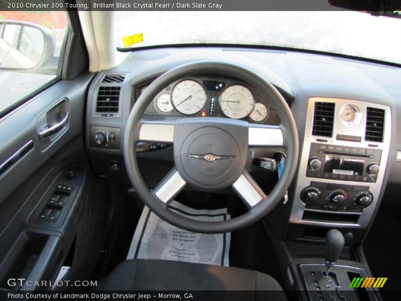 Brilliant Black Crystal Pearl / Dark Slate Gray 2010 Chrysler 300 Touring