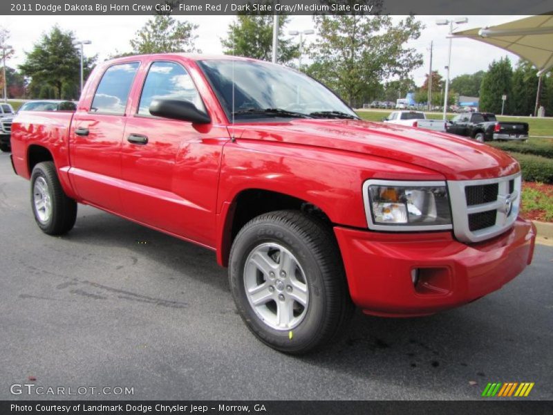 Front 3/4 View of 2011 Dakota Big Horn Crew Cab