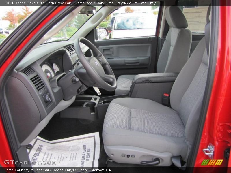  2011 Dakota Big Horn Crew Cab Dark Slate Gray/Medium Slate Gray Interior