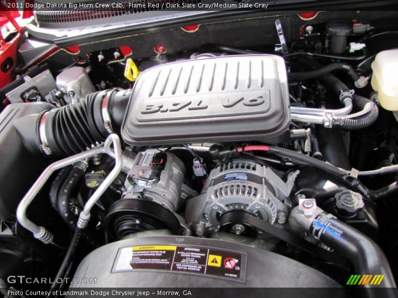  2011 Dakota Big Horn Crew Cab Engine - 3.7 Liter SOHC 12-Valve Magnum V6