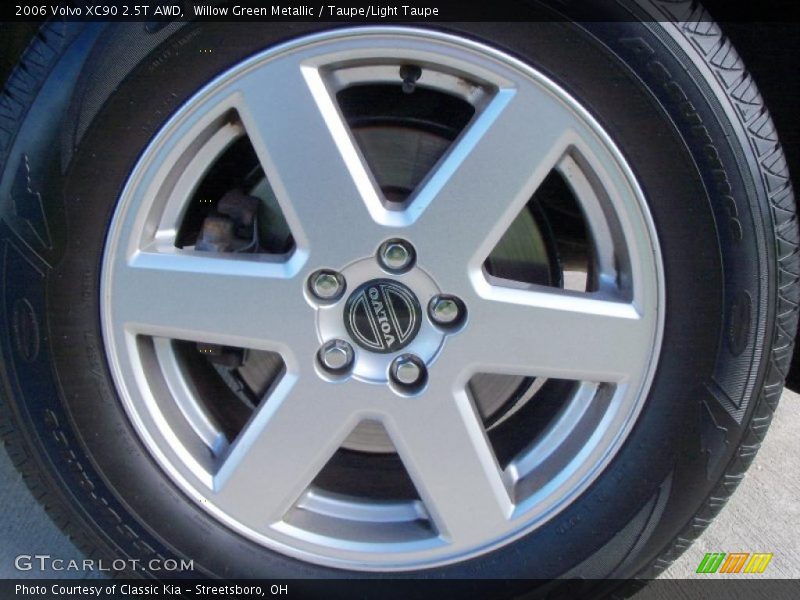 Willow Green Metallic / Taupe/Light Taupe 2006 Volvo XC90 2.5T AWD