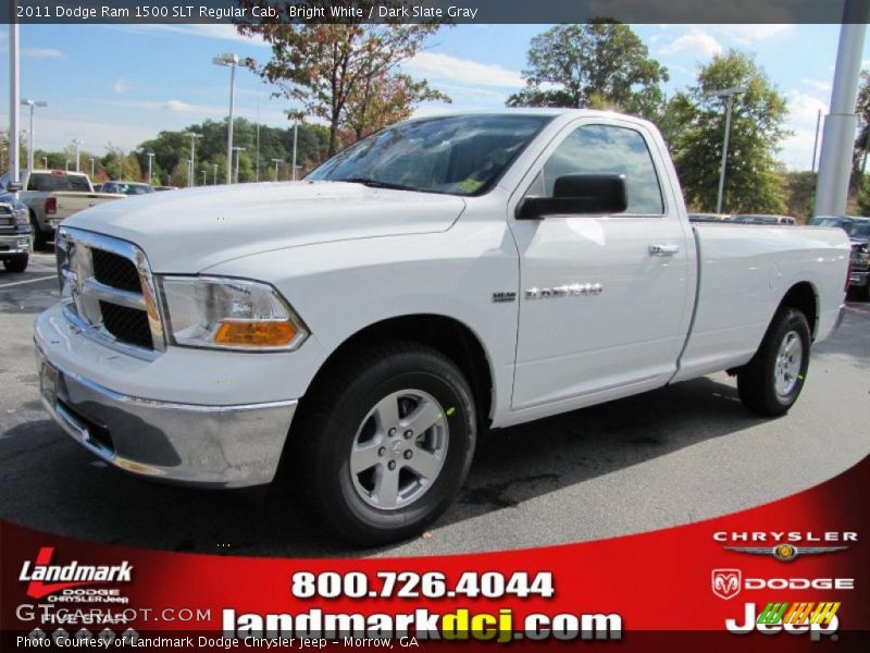 Bright White / Dark Slate Gray 2011 Dodge Ram 1500 SLT Regular Cab
