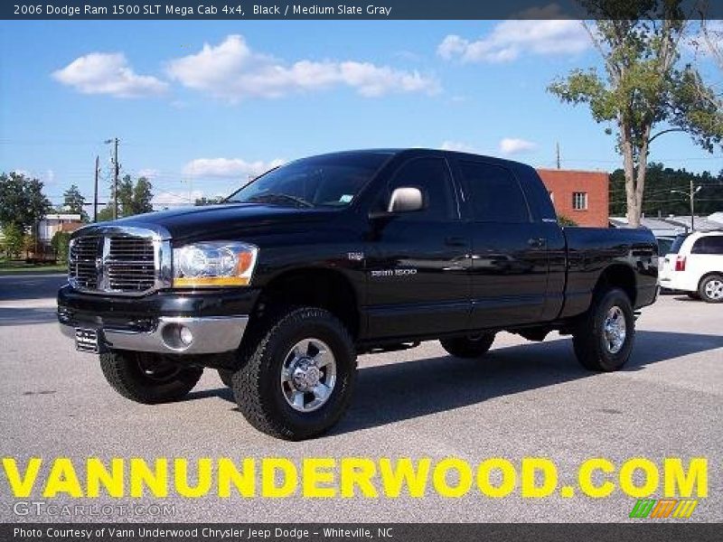 Black / Medium Slate Gray 2006 Dodge Ram 1500 SLT Mega Cab 4x4