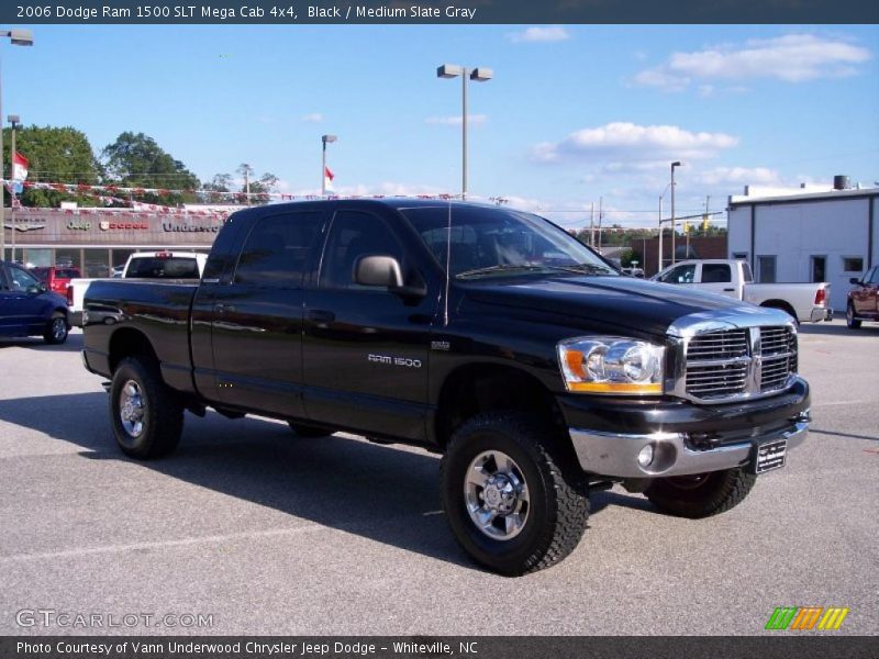 Black / Medium Slate Gray 2006 Dodge Ram 1500 SLT Mega Cab 4x4
