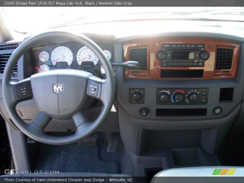 Black / Medium Slate Gray 2006 Dodge Ram 1500 SLT Mega Cab 4x4