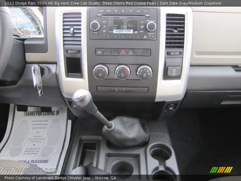 Controls of 2011 Ram 3500 HD Big Horn Crew Cab Dually