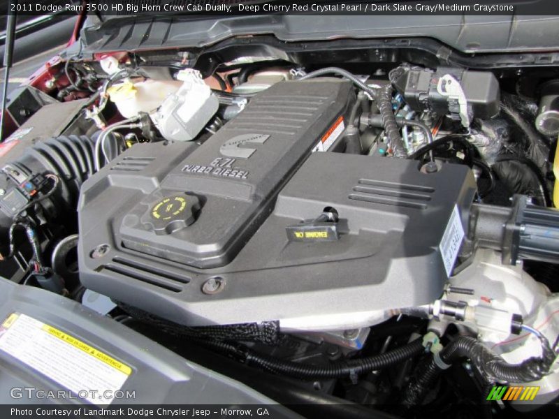  2011 Ram 3500 HD Big Horn Crew Cab Dually Engine - 6.7 Liter OHV 24-Valve Cummins Turbo-Diesel Inline 6 Cylinder