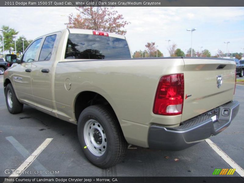 White Gold / Dark Slate Gray/Medium Graystone 2011 Dodge Ram 1500 ST Quad Cab