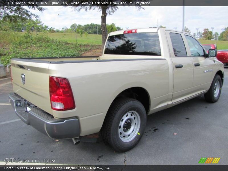 White Gold / Dark Slate Gray/Medium Graystone 2011 Dodge Ram 1500 ST Quad Cab