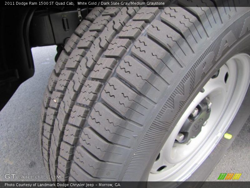 White Gold / Dark Slate Gray/Medium Graystone 2011 Dodge Ram 1500 ST Quad Cab