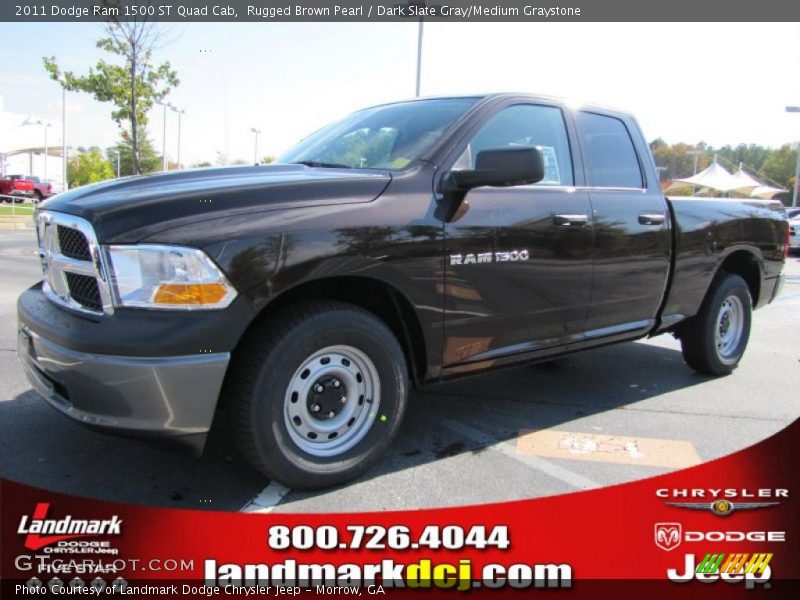Rugged Brown Pearl / Dark Slate Gray/Medium Graystone 2011 Dodge Ram 1500 ST Quad Cab