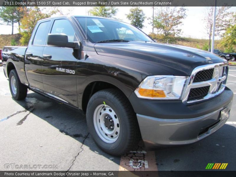 Rugged Brown Pearl / Dark Slate Gray/Medium Graystone 2011 Dodge Ram 1500 ST Quad Cab