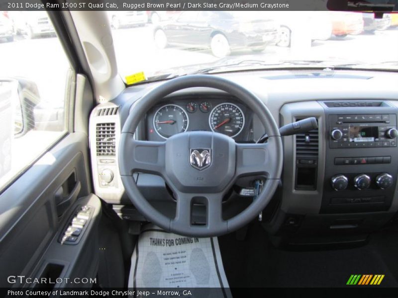 Rugged Brown Pearl / Dark Slate Gray/Medium Graystone 2011 Dodge Ram 1500 ST Quad Cab