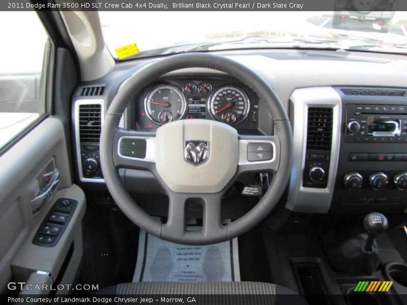  2011 Ram 3500 HD SLT Crew Cab 4x4 Dually Steering Wheel