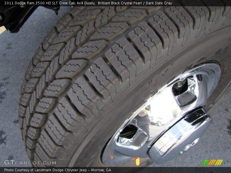Brilliant Black Crystal Pearl / Dark Slate Gray 2011 Dodge Ram 3500 HD SLT Crew Cab 4x4 Dually
