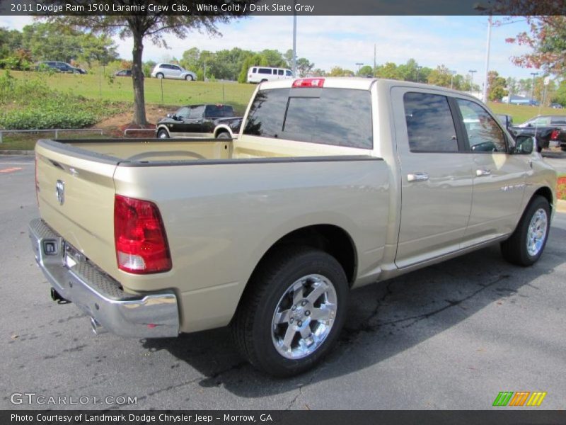 White Gold / Dark Slate Gray 2011 Dodge Ram 1500 Laramie Crew Cab