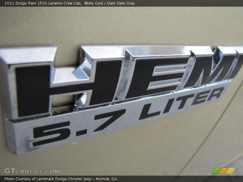 White Gold / Dark Slate Gray 2011 Dodge Ram 1500 Laramie Crew Cab