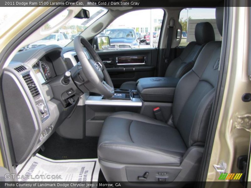 White Gold / Dark Slate Gray 2011 Dodge Ram 1500 Laramie Crew Cab