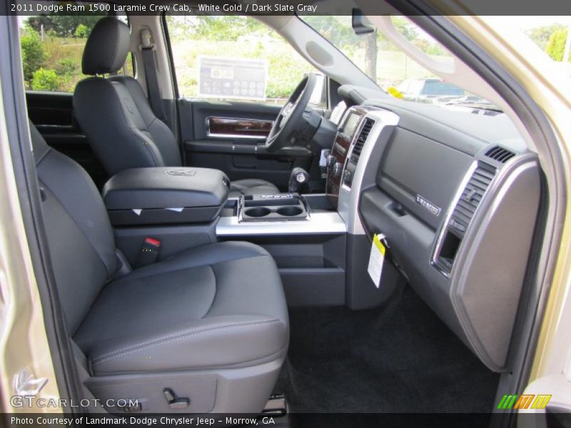 White Gold / Dark Slate Gray 2011 Dodge Ram 1500 Laramie Crew Cab