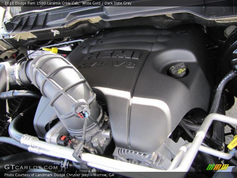 White Gold / Dark Slate Gray 2011 Dodge Ram 1500 Laramie Crew Cab