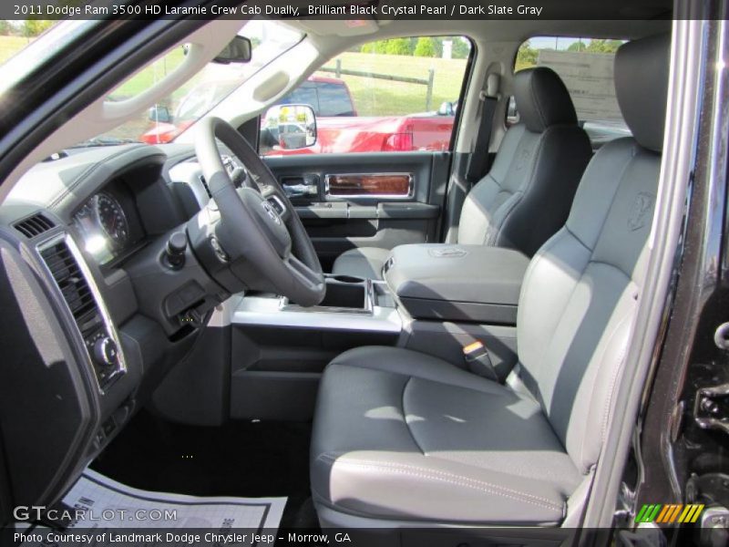 2011 Ram 3500 HD Laramie Crew Cab Dually Dark Slate Gray Interior